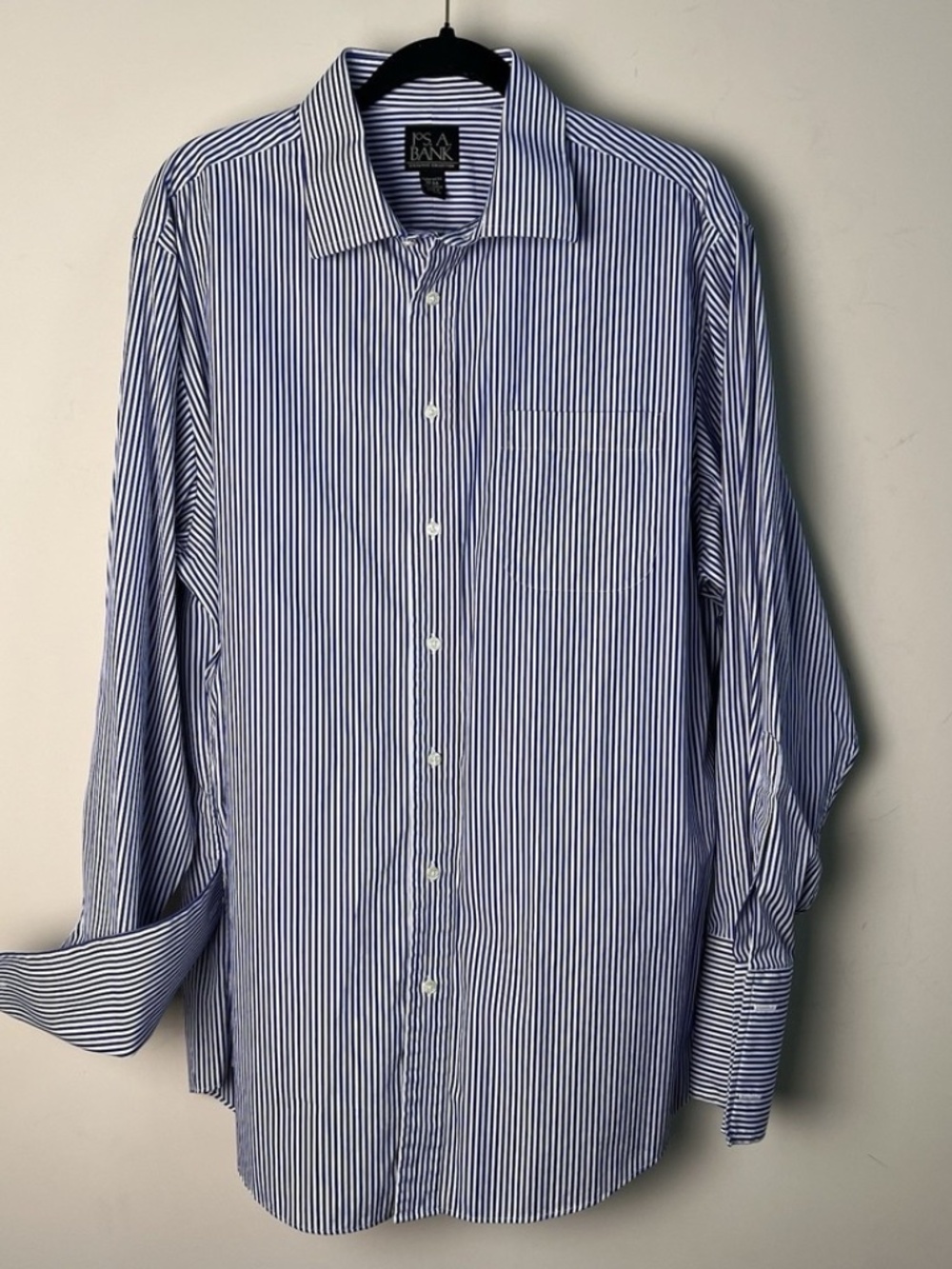 Joseph A Banks Executive Collection Long Sleeve Dress Shirt Sz 17/34